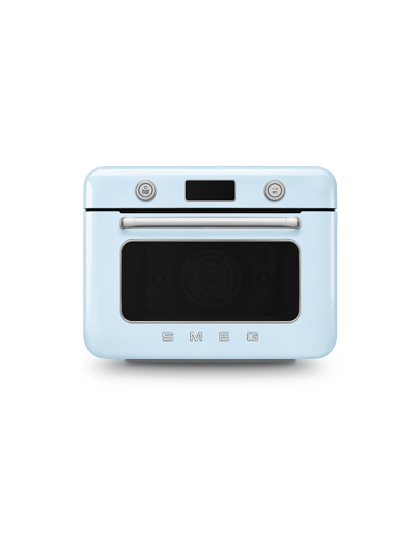 SMEG | Kombi-Tisch Dampfbackofen Creme | hellblau